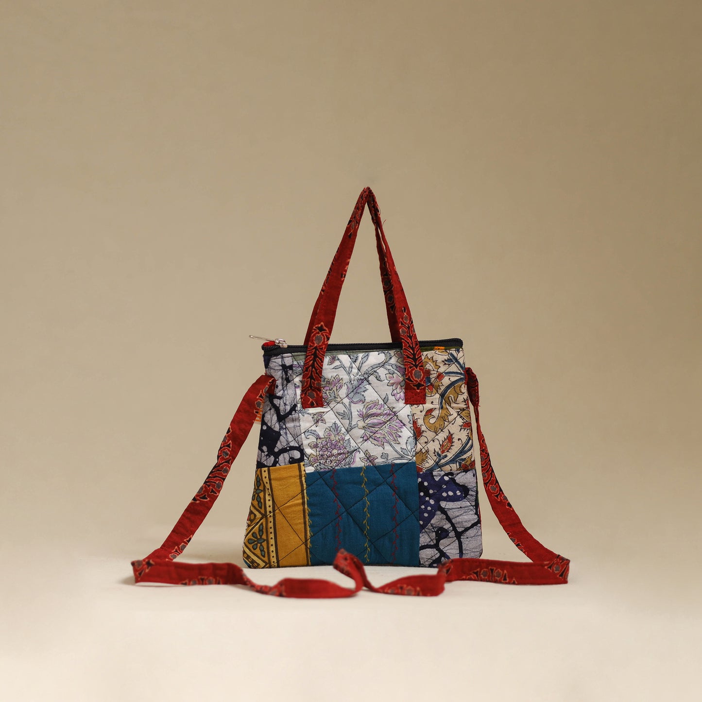 Handmade Quilted Patchwork Sling Bag 08