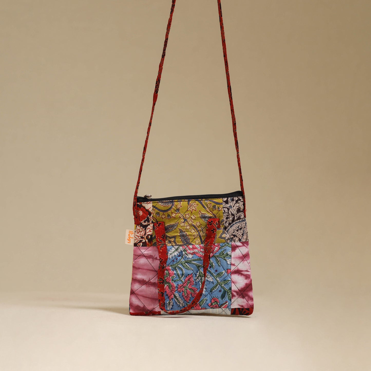 Handmade Quilted Patchwork Sling Bag 09
