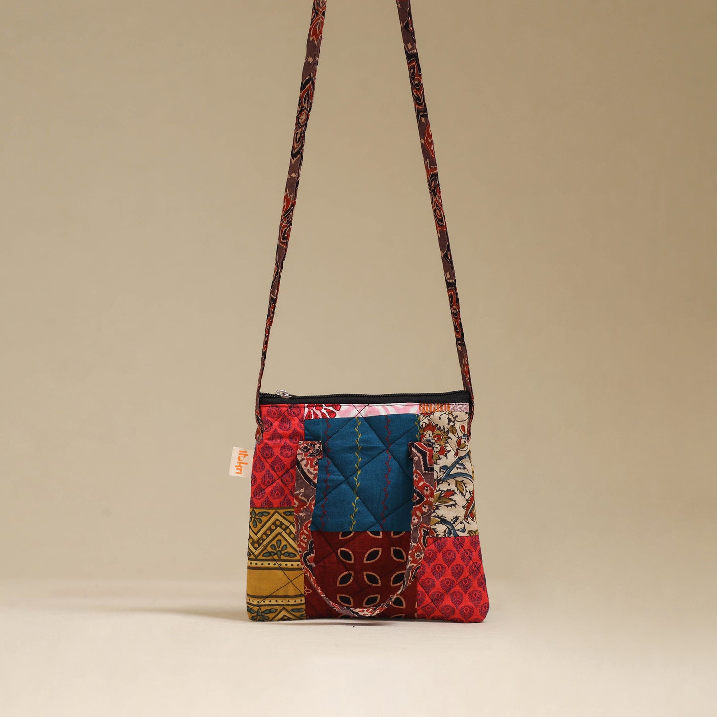 Handmade Quilted Patchwork Sling Bag 10