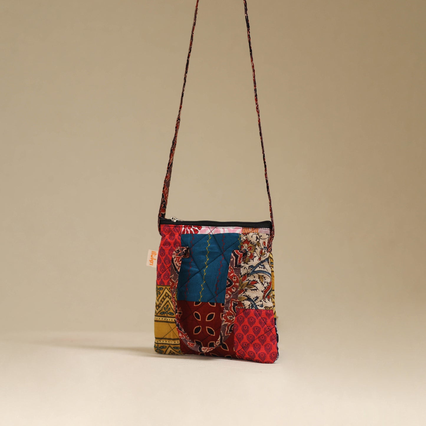 Handmade Quilted Patchwork Sling Bag 10