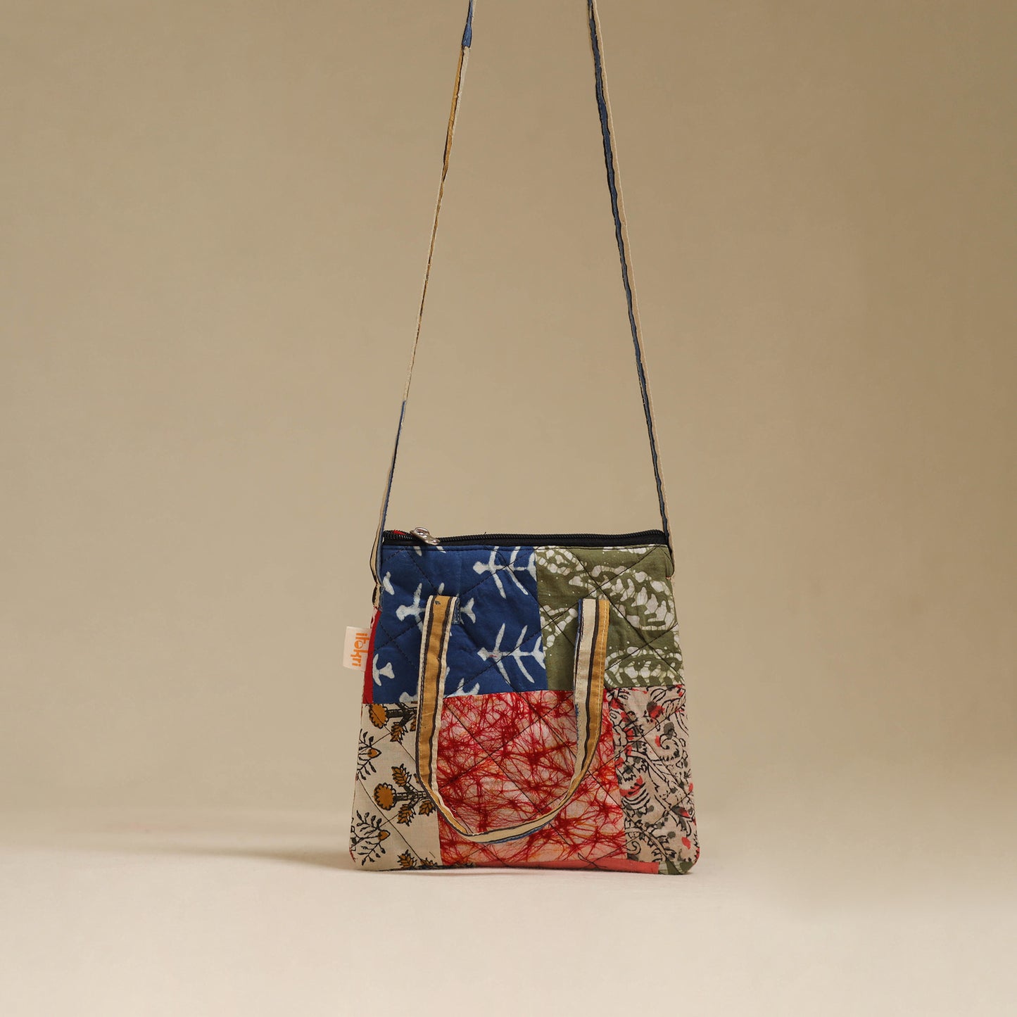 Handmade Quilted Patchwork Sling Bag 11