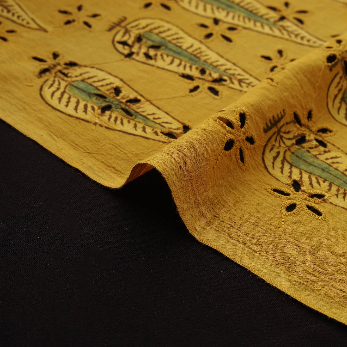 Kutch Hand Block Ajrakh Print Natural Dyed Cotton Hakoba Fabric 28