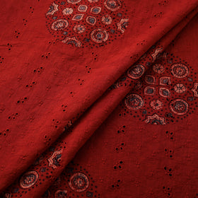 Kutch Hand Block Ajrakh Print Natural Dyed Cotton Hakoba Fabric 18