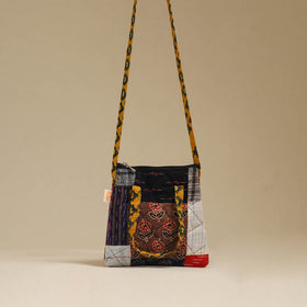 Handmade Quilted Patchwork Sling Bag 13