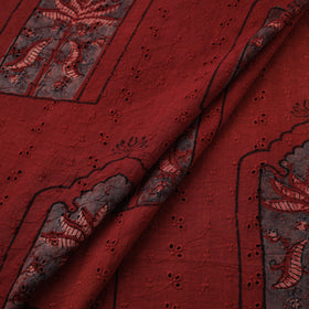 Kutch Hand Block Ajrakh Print Natural Dyed Cotton Hakoba Fabric 19
