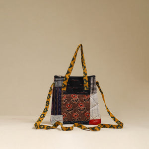 Handmade Quilted Patchwork Sling Bag 13
