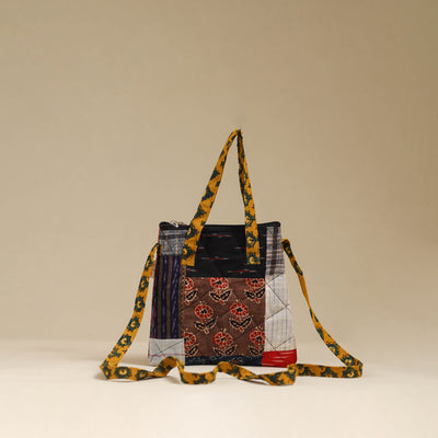 Handmade Quilted Patchwork Sling Bag 13