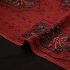 Kutch Hand Block Ajrakh Print Natural Dyed Cotton Hakoba Fabric 19