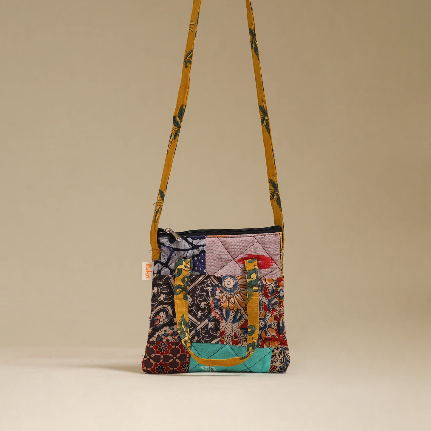 Handmade Quilted Patchwork Sling Bag 15