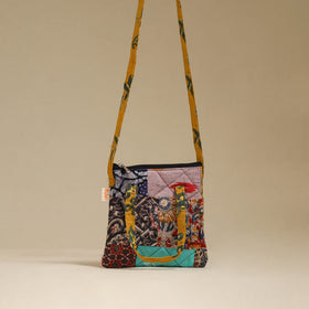 Handmade Quilted Patchwork Sling Bag 15