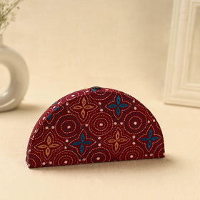 Red Handcrafted Bengal Kantha Work Jewelry Box