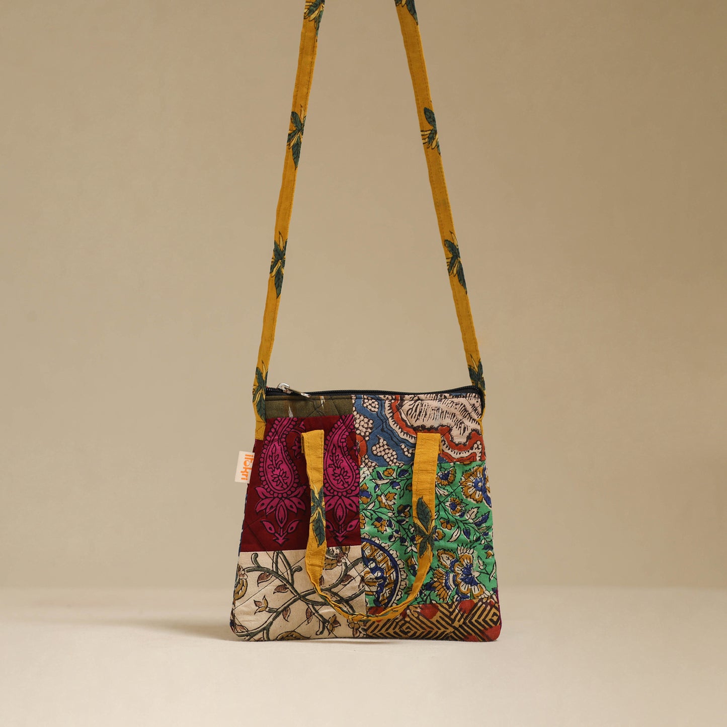 Handmade Quilted Patchwork Sling Bag 16