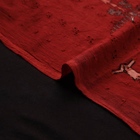 Kutch Hand Block Ajrakh Print Natural Dyed Cotton Hakoba Fabric 22
