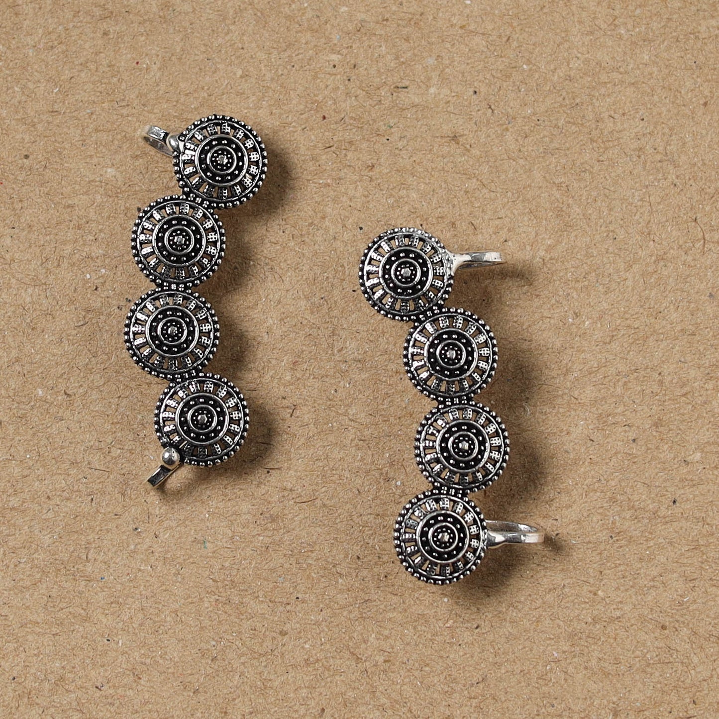 German Silver Plated Ear-Cuff Bugatti / Bugadi Earrings 27