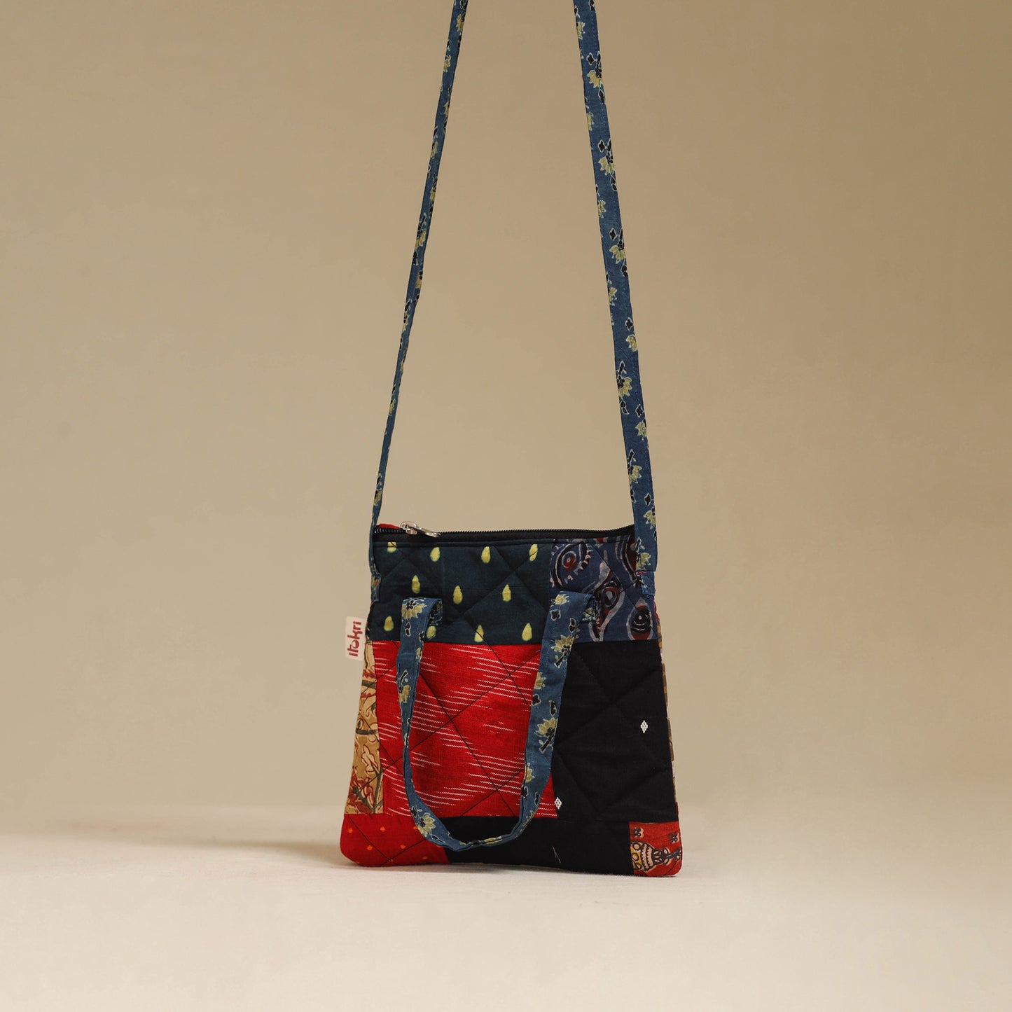 Handmade Quilted Patchwork Sling Bag 19