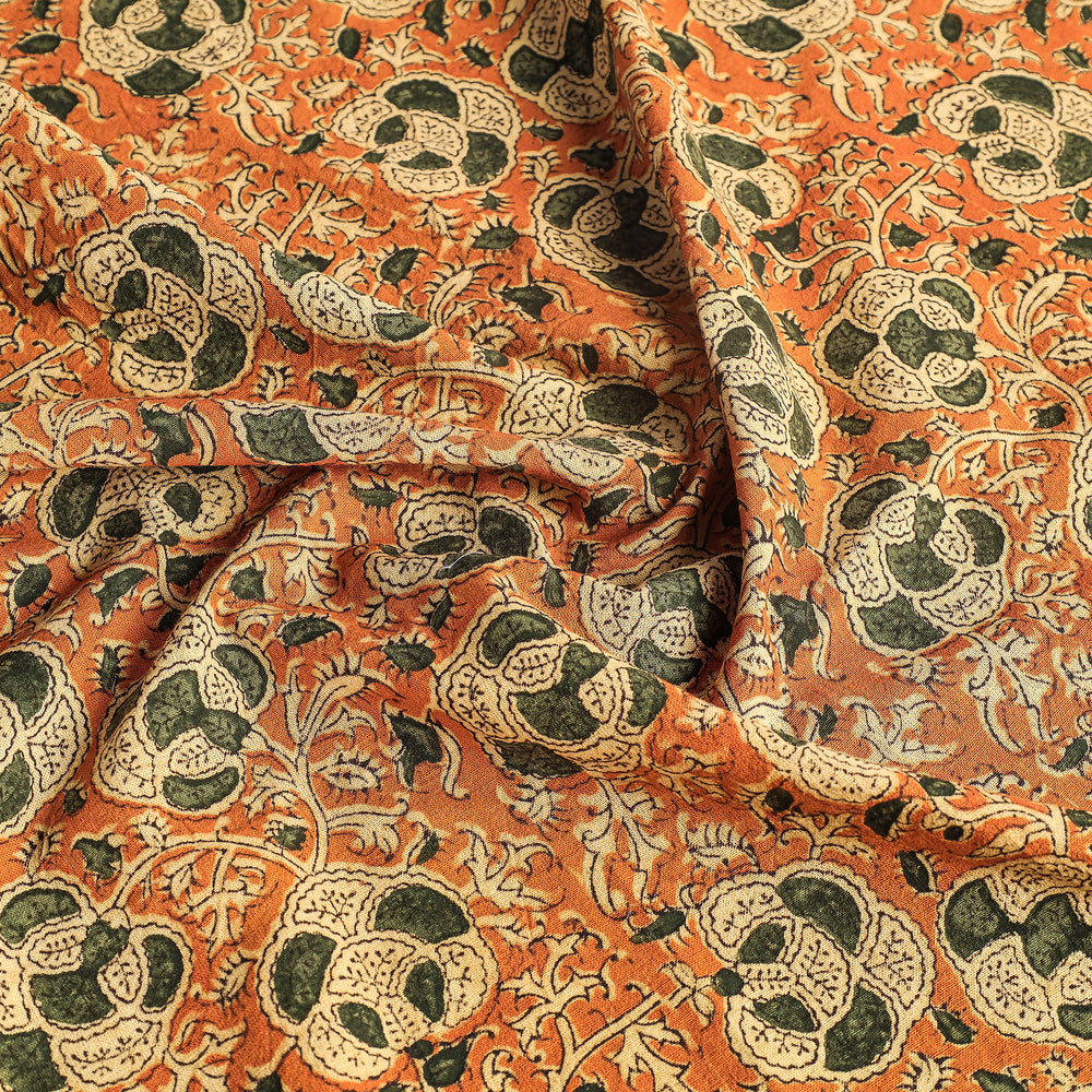 Original Pedana Kalamkari Block Printed Cotton Table Cover (45 x 45 in)