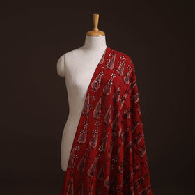 Kutch Hand Block Ajrakh Print Natural Dyed Cotton Hakoba Fabric 30
