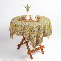 kalamkari block printed table cover