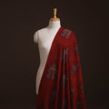 Kutch Hand Block Ajrakh Print Natural Dyed Cotton Hakoba Fabric 19