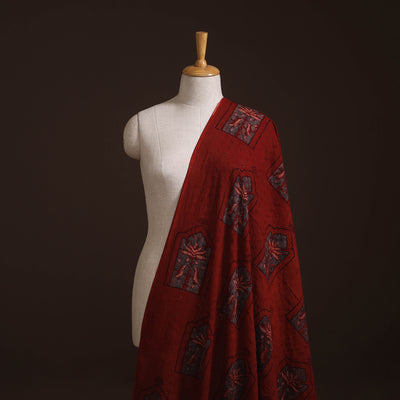 Kutch Hand Block Ajrakh Print Natural Dyed Cotton Hakoba Fabric 19