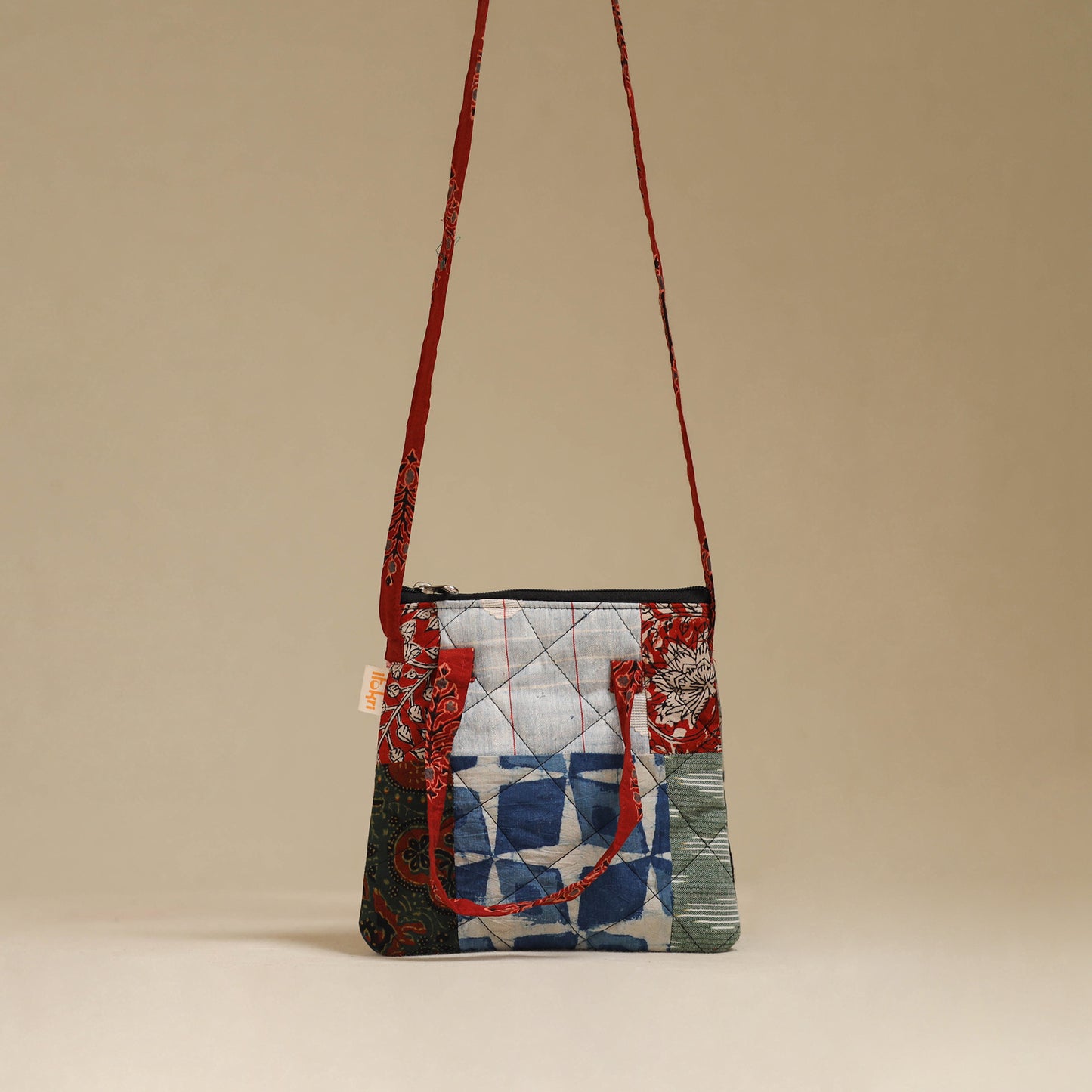 Handmade Quilted Patchwork Sling Bag 23