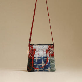 Handmade Quilted Patchwork Sling Bag 23