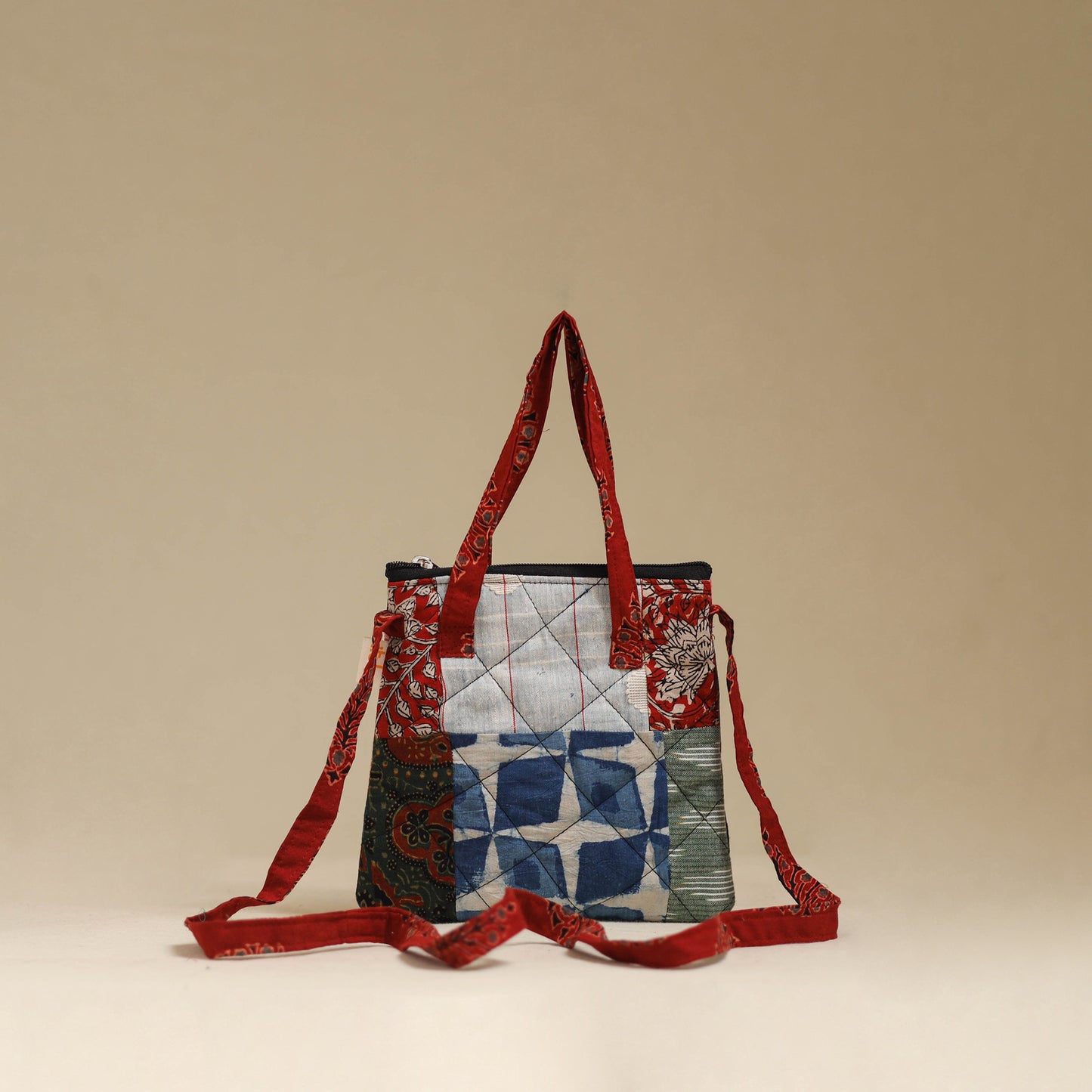 Handmade Quilted Patchwork Sling Bag 23