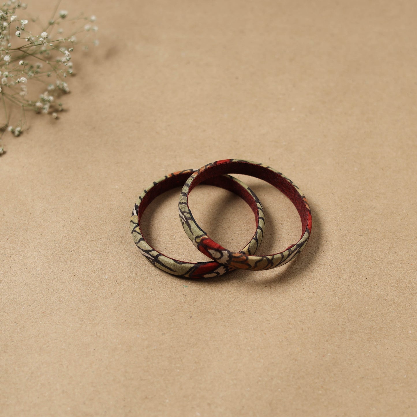 Natural Dyed Handpainted Kalamkari Bangle SO2 (Size - 2-8) 24