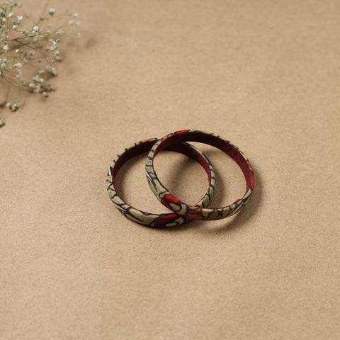Natural Dyed Handpainted Kalamkari Bangle SO2 (Size - 2-8) 24