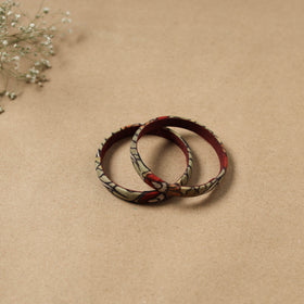 Natural Dyed Handpainted Kalamkari Bangle SO2 (Size - 2-8) 24