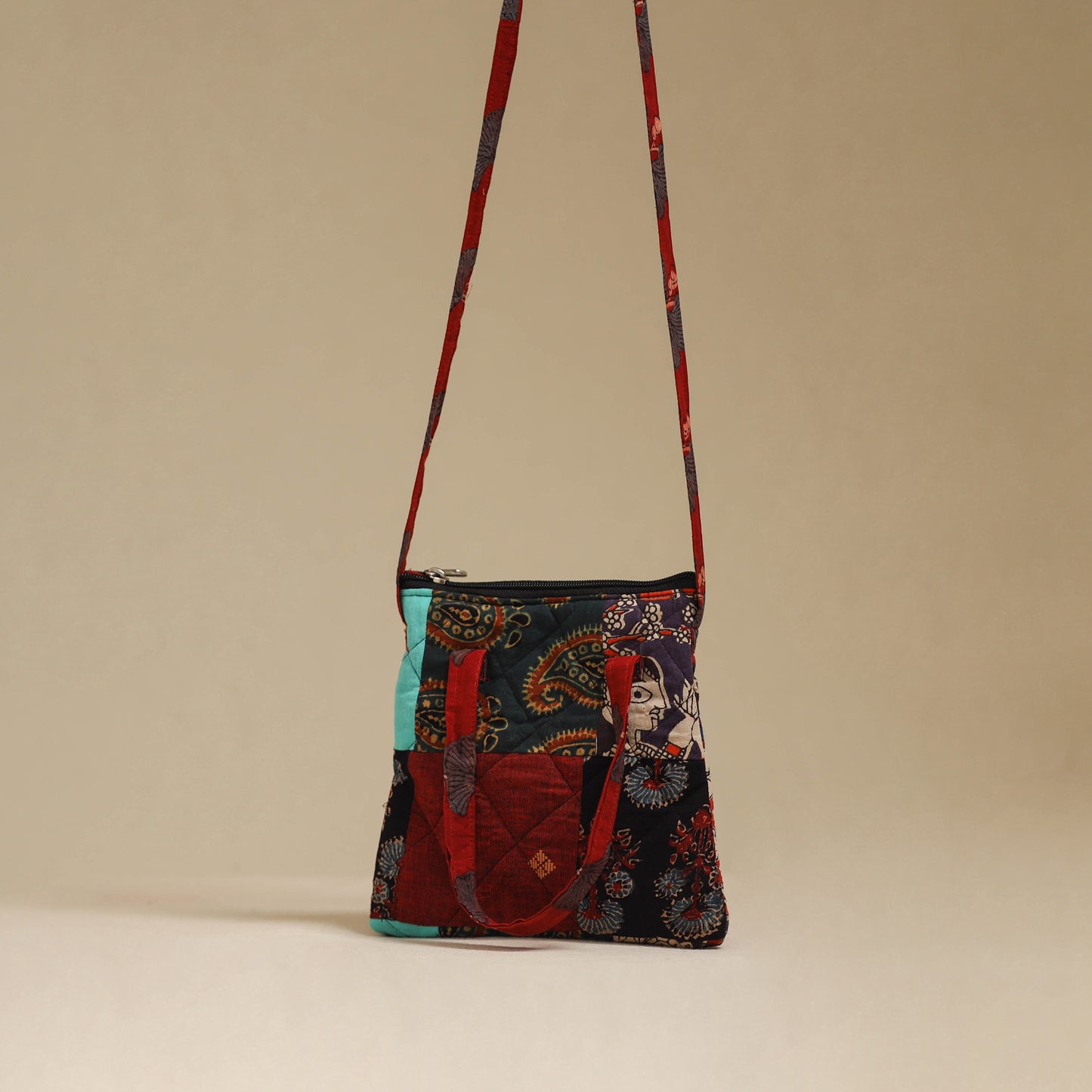 Handmade Quilted Patchwork Sling Bag 28