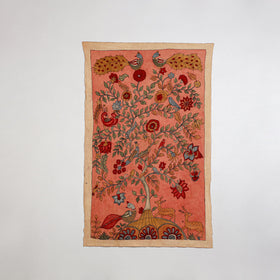 Srikalahasti kalamkari art wall hanging with tree of life