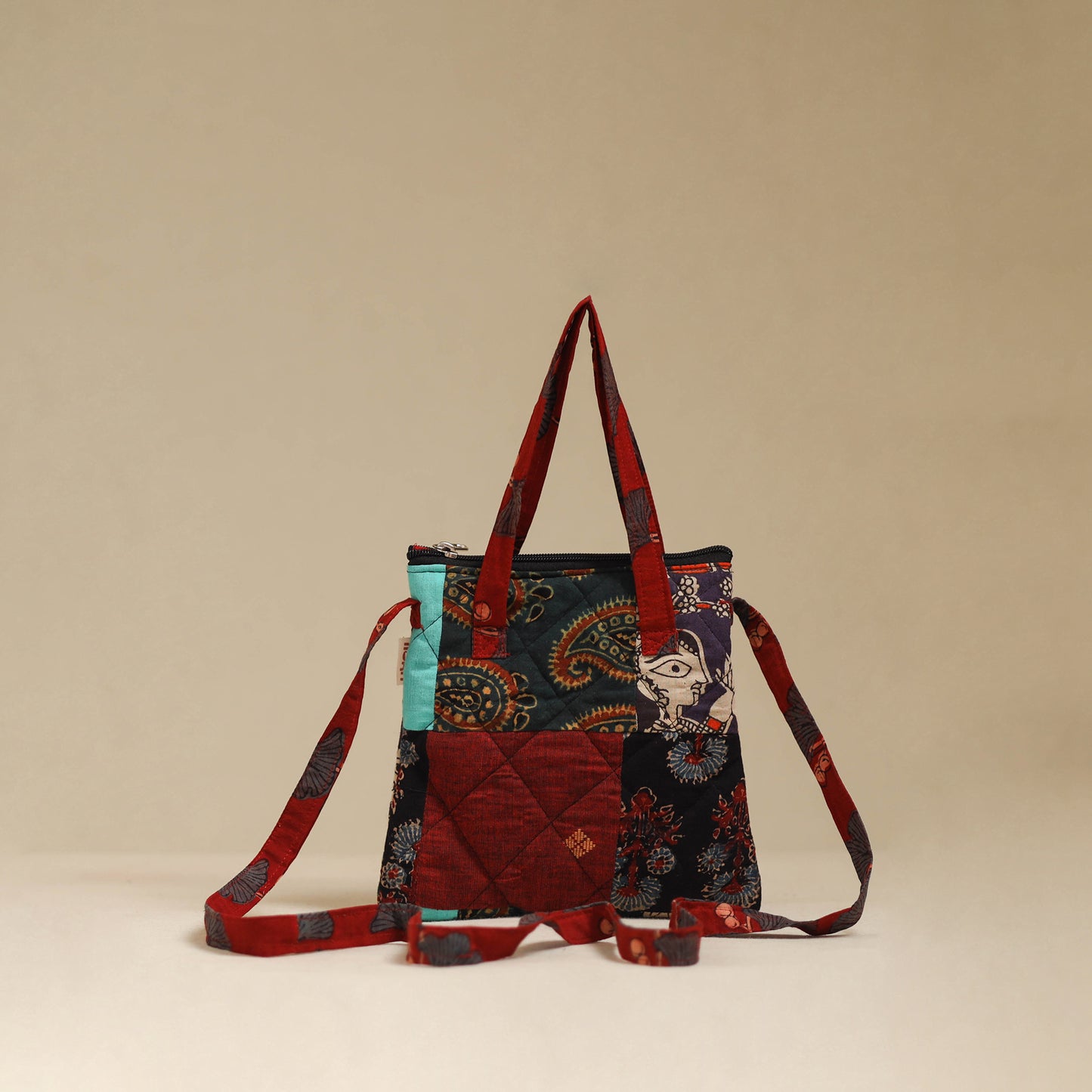 Handmade Quilted Patchwork Sling Bag 28