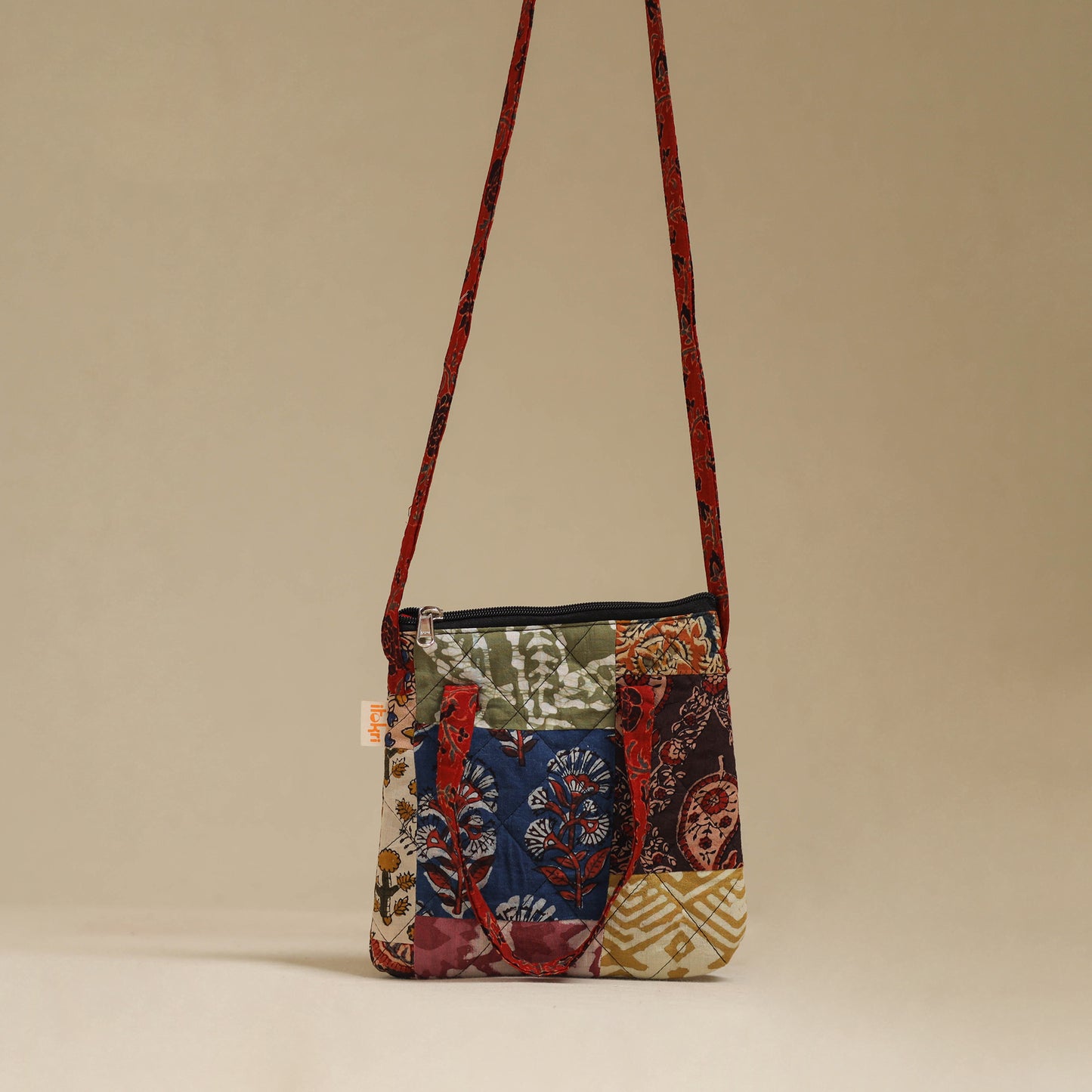 Handmade Quilted Patchwork Sling Bag 29