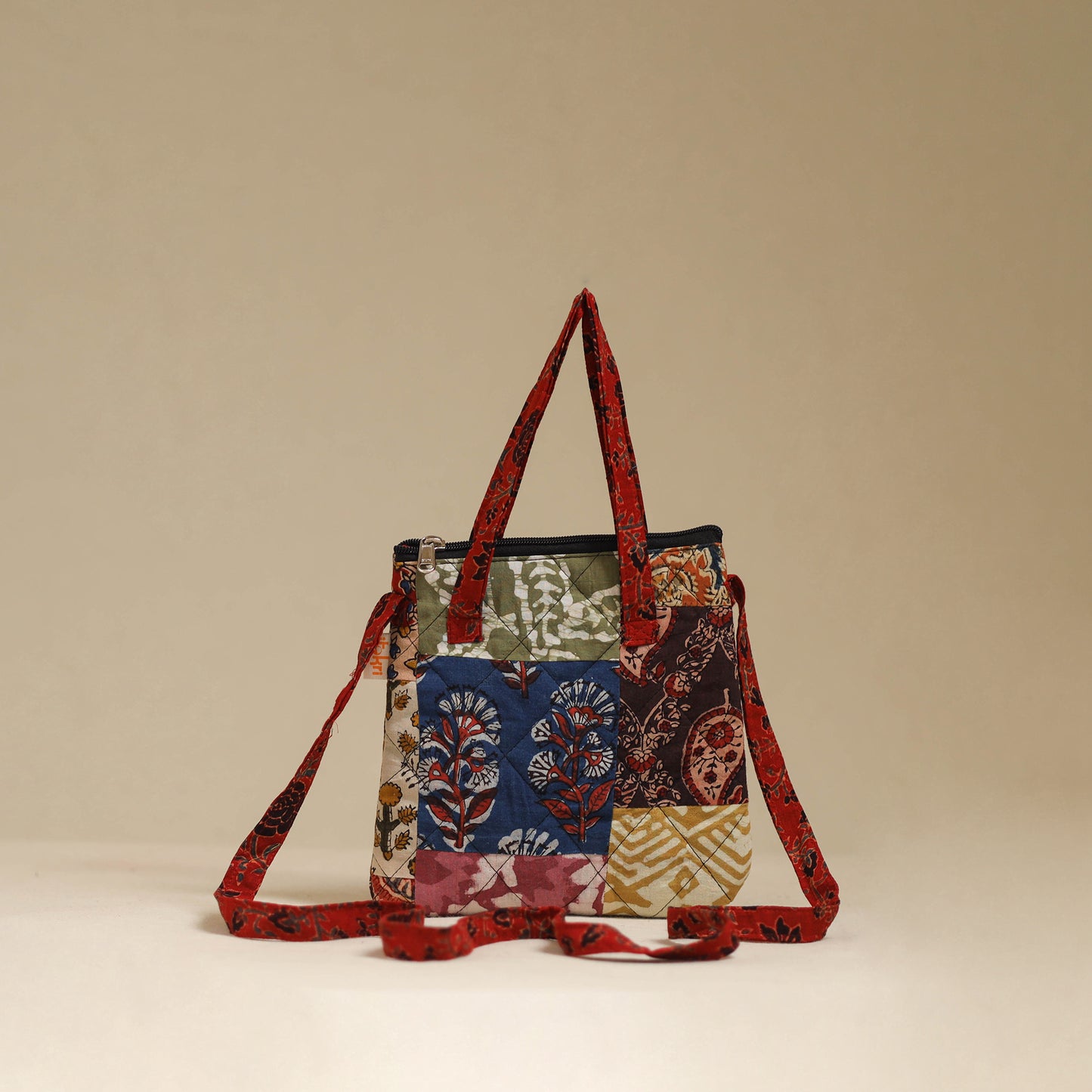 Handmade Quilted Patchwork Sling Bag 29