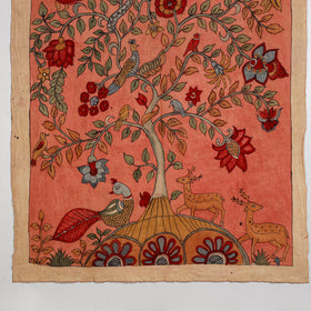 Srikalahasti kalamkari art wall hanging with tree of life