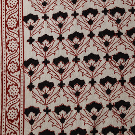Peach - Baige - Bagh Hand Block Print Natural Dyed Cotton Fabric 02