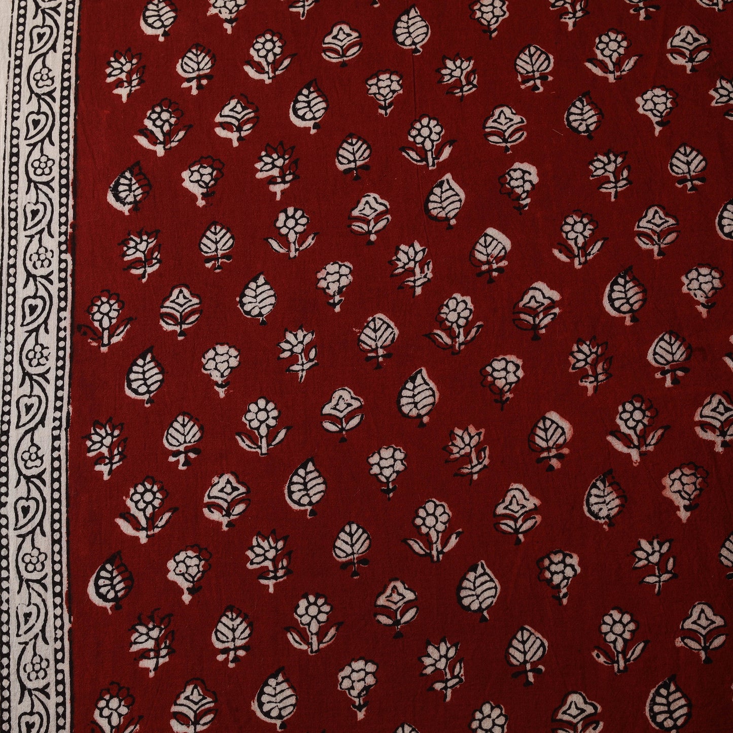 Bagh Hand Block Print Natural Dyed Cotton Fabric 03