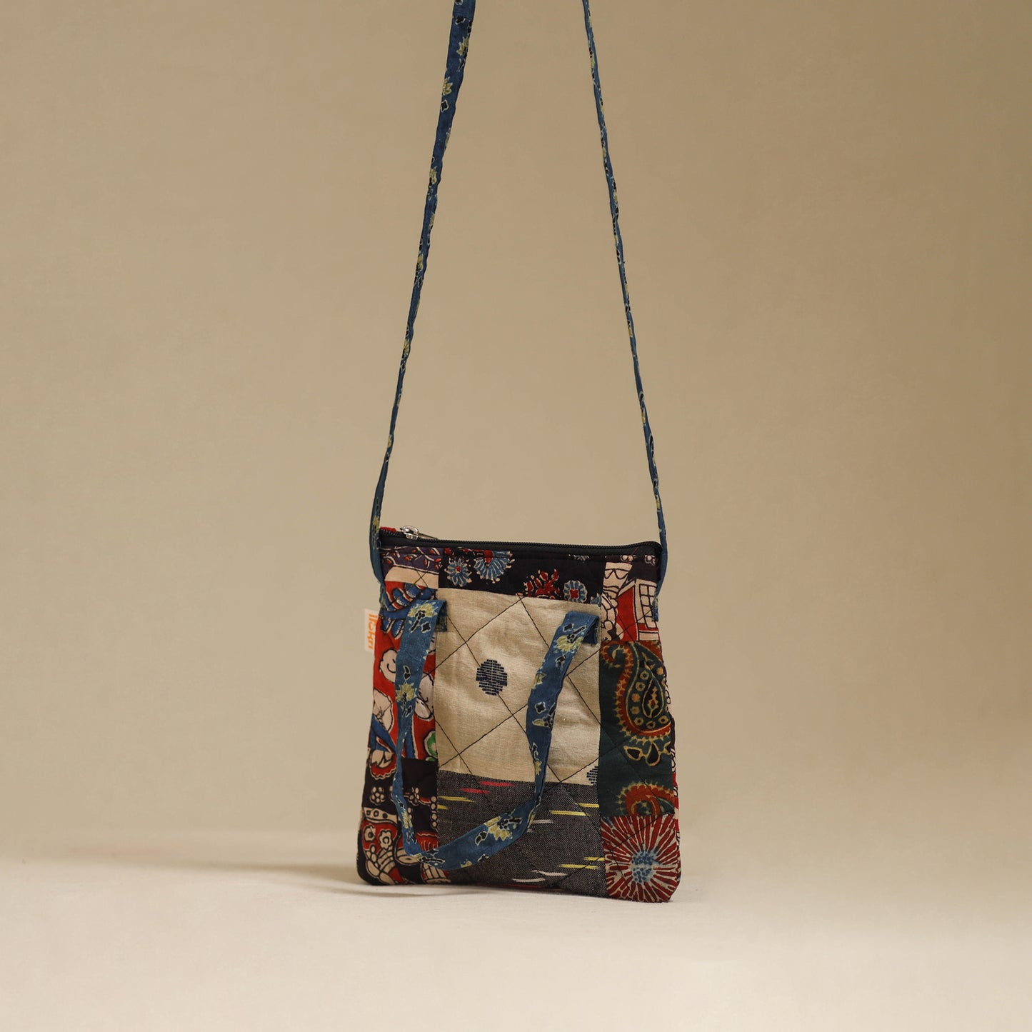 Handmade Quilted Patchwork Sling Bag 31