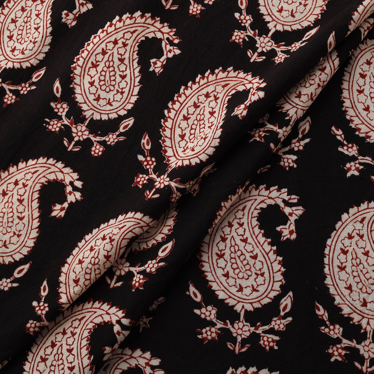 Peach - Bagh Hand Block Print Natural Dyed Cotton Fabric 04