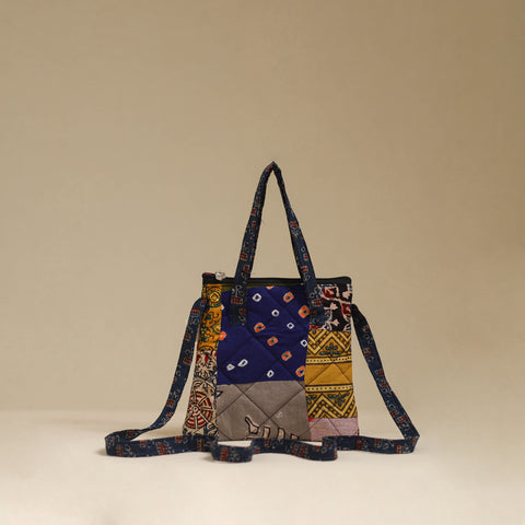 Handmade Quilted Patchwork Sling Bag 34