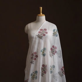 Sanganeri Hand Block Mughal Butta Print Kota Doria Cotton Fabric 20