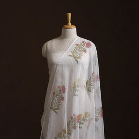 Sanganeri Hand Block Mughal Butta Print Kota Doria Cotton Fabric 18