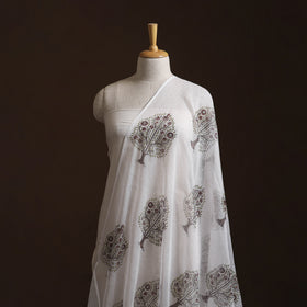 Sanganeri Hand Block Mughal Butta Print Kota Doria Cotton Fabric 15
