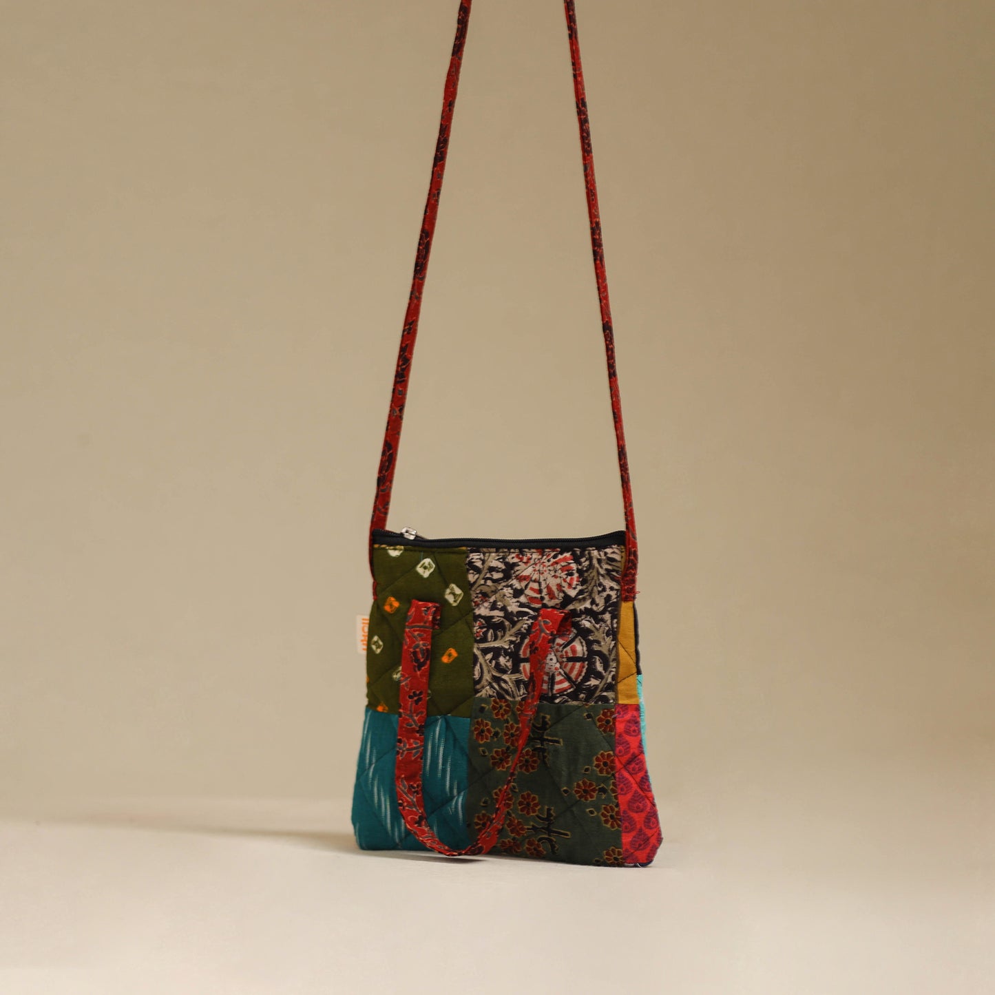Handmade Quilted Patchwork Sling Bag 38