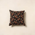 Black - cotton bagru cushion cover 33 - handcrafted