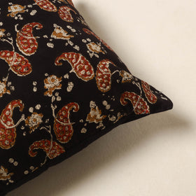 Black - cotton bagru cushion cover 33 - handcrafted