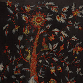 Srikalahasti Kalamkari Art Wall Hanging with Tree of life Motif by Ghanshyam Sarode (45 x 38 in) 17