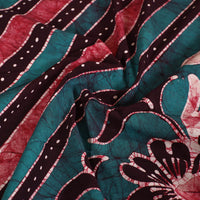 Brown - Hand Batik Printed Cotton Single Bed Cover (96 x 59 in) 70