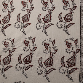 Beige - Bagh Hand Block Print Natural Dyed Cotton Fabric 09